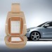 VOILA Velvet Marble Bead Seat for Car Acupressure Design Universal Size Beige Set of 2